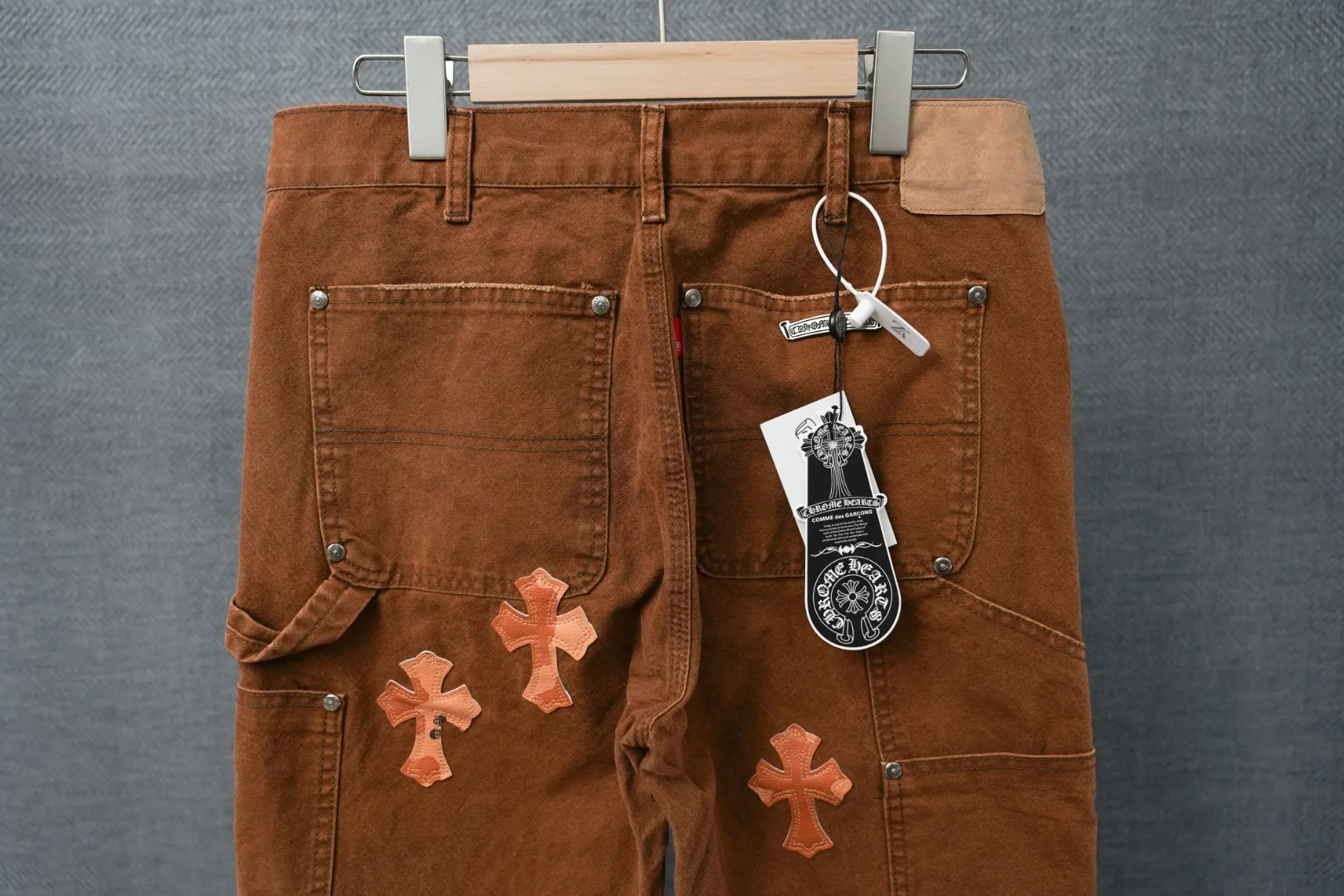 ：S 045 & Chrome Hearts SEX Same Style ：Brown Size：28 30 32 34 （S-XL)